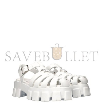 PRADA RUBBER MONOLITH SANDALS 1X853M